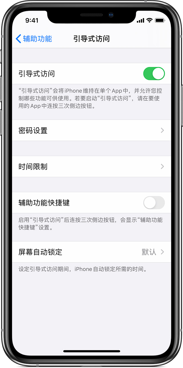 城区苹果手机维修分享如何在 iPhone 上退出引导式访问 