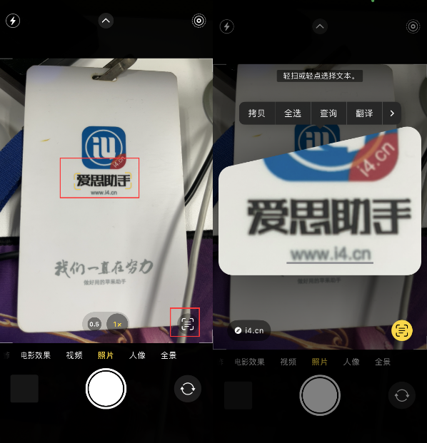 城区苹果手机维修分享升级iOS 16后如何通过相机翻译文本 