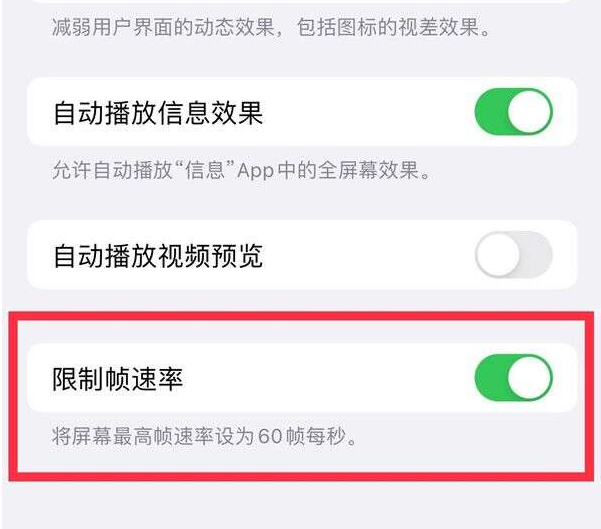 城区苹果13维修分享iPhone13 Pro高刷设置方法 